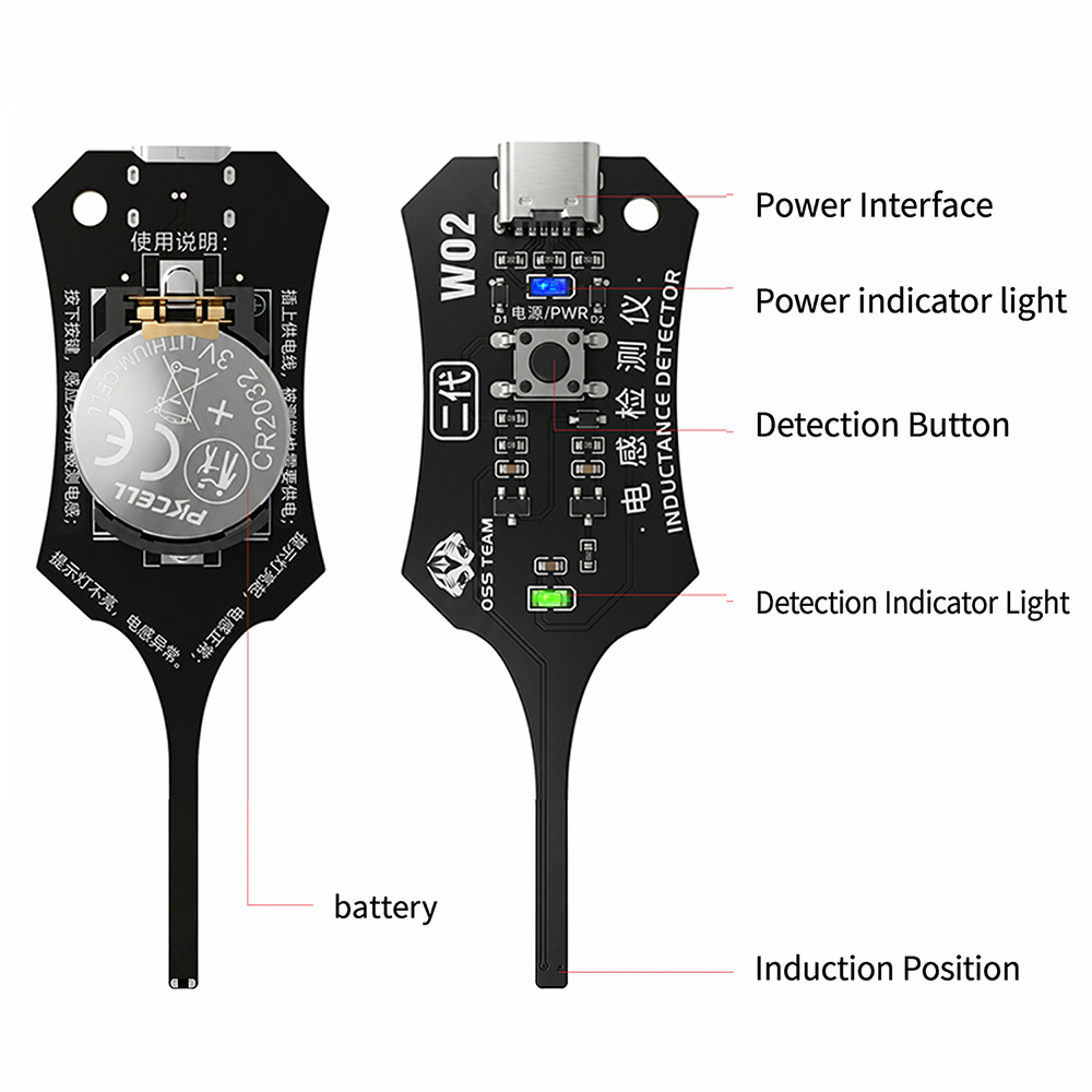 Co Detector Plug - Testador de Indutância DC 5V para