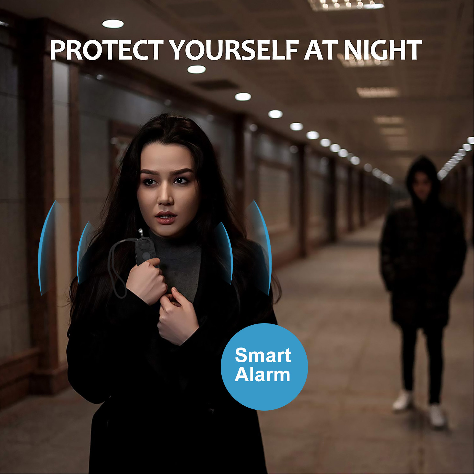 Personal Alarm Keychain - Alarme Pessoal Premium em Forma de