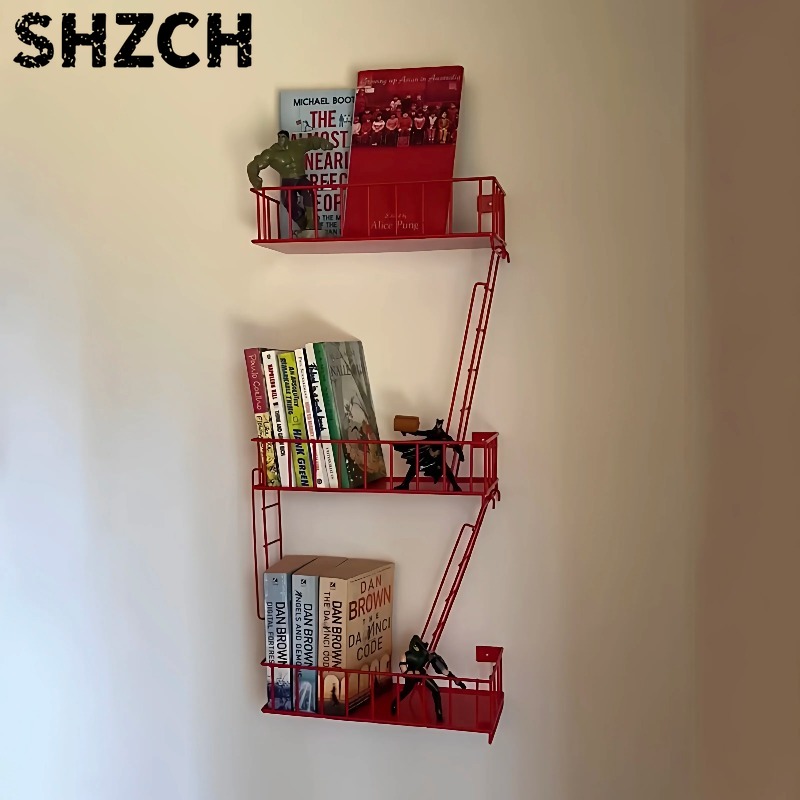 Fire Escape Ladder - Prateleira de Parede Fire Escape, Organizador