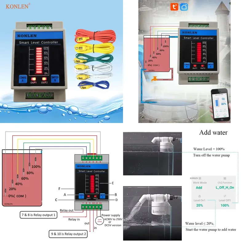 Sensor de Nível de Água KONLEN - Water Alarm Sensor avaliação e preço