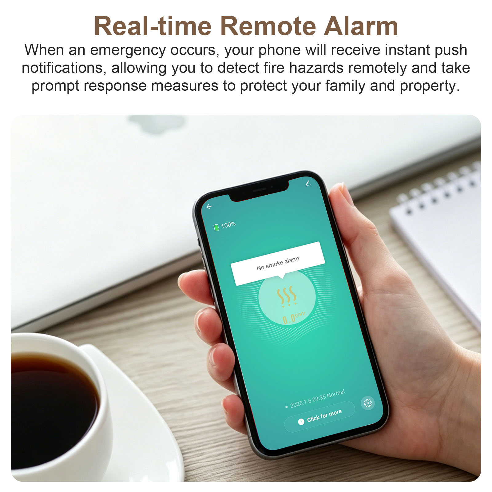 Detector de Fumaça Inteligente - Smoke Detector Interconnected avaliação e preço